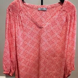 Bali Women's Red Patterned Blouse 22-24W